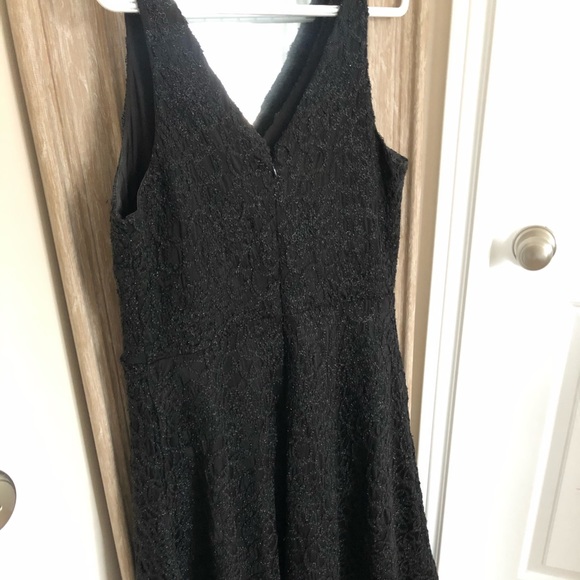 Black, hi-lo cocktail dress with POCKETS! - Picture 4 of 5